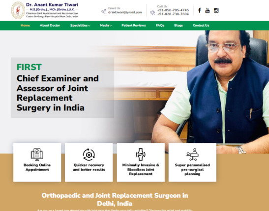 Dr. Anant Kumar Tiwari Orthopaedic Surgeon Delhi